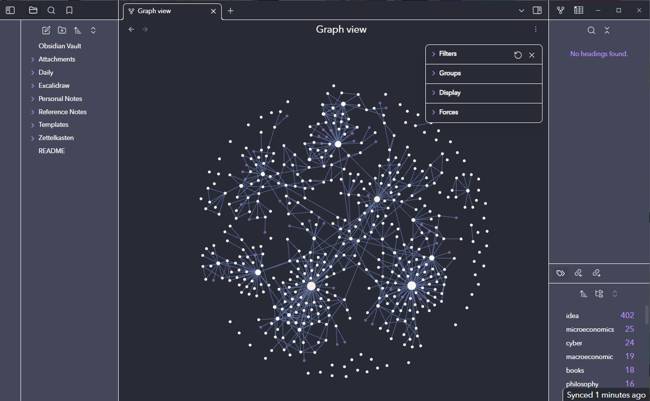 A real LLM-wiki / Obsidian graph